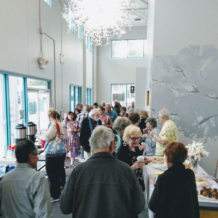 Worship-with-us6 Fellowship in the foyer